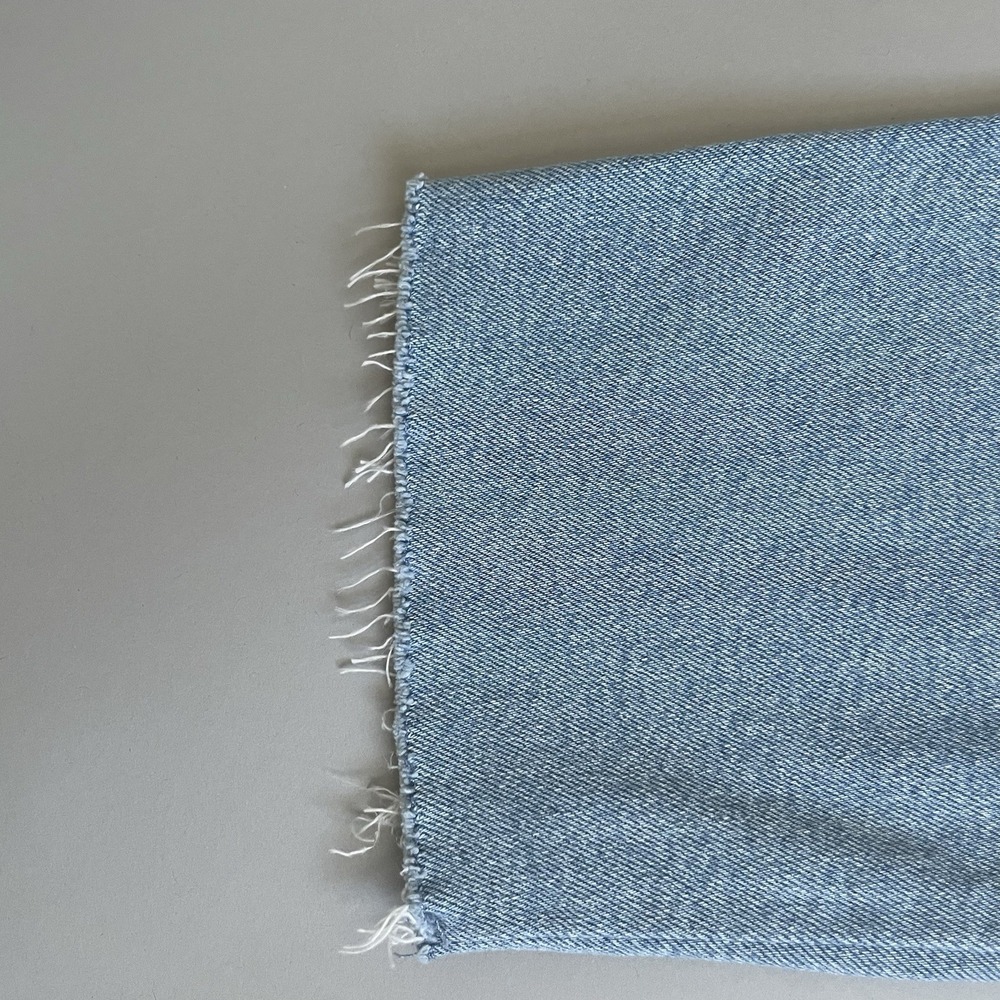 Hollister High Rise Jeans Patchwork Light Blue Women's Sz 9R W29 L27 Frayed Hem - Picture 14 of 15
